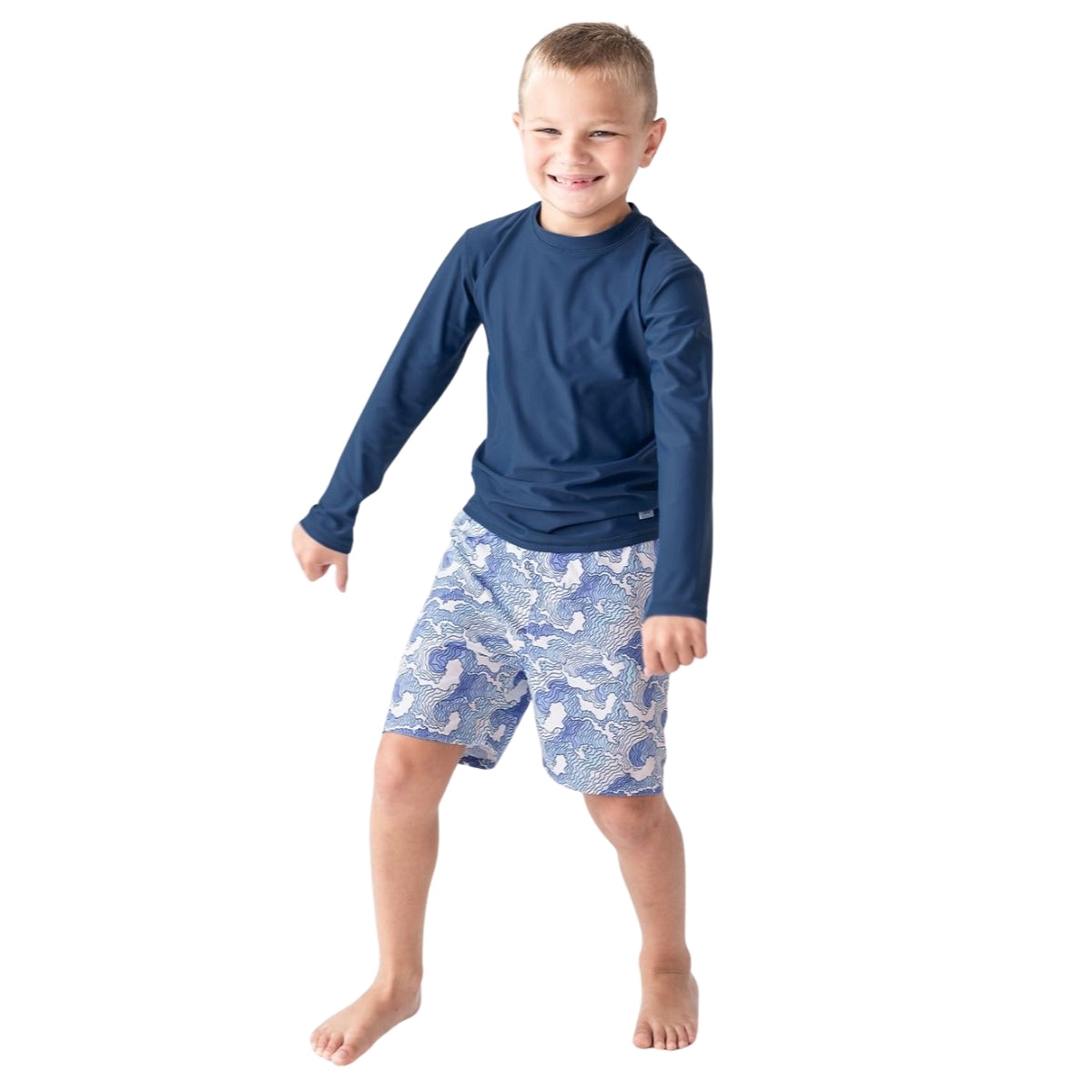 Camisa De Banho Infantil Ruggedbutts Navy FPS50+ - 6-12M - Sporty, versatile style